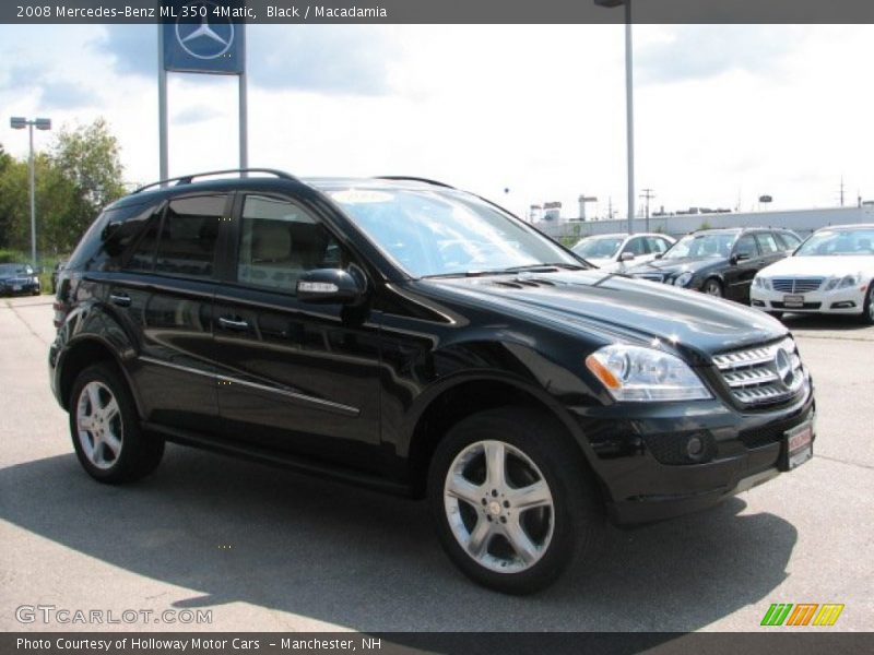 Black / Macadamia 2008 Mercedes-Benz ML 350 4Matic