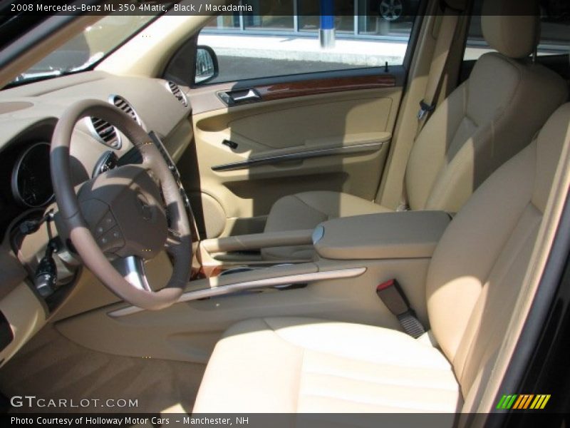 Black / Macadamia 2008 Mercedes-Benz ML 350 4Matic