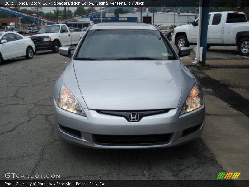 Satin Silver Metallic / Black 2005 Honda Accord LX V6 Special Edition Coupe