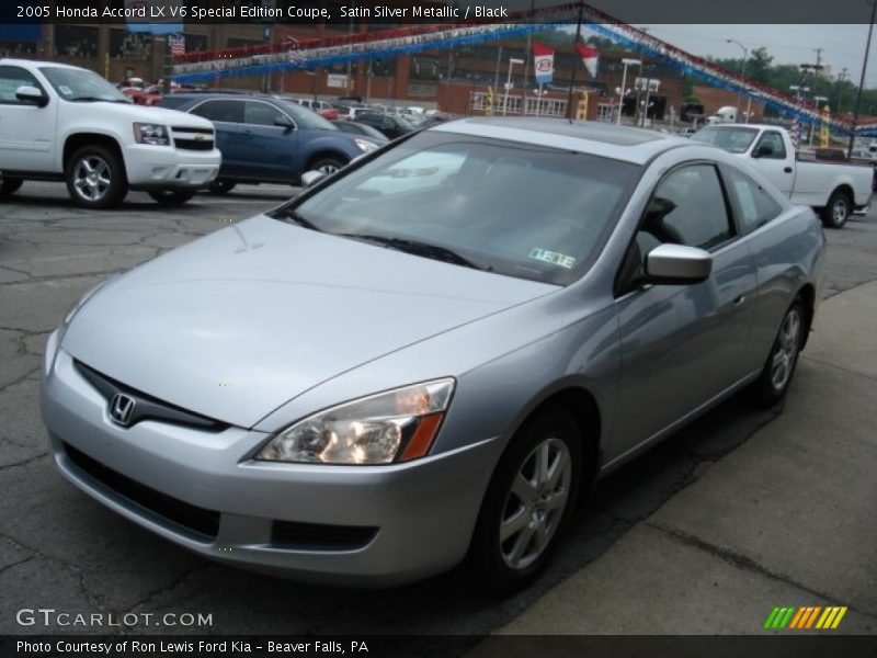 Satin Silver Metallic / Black 2005 Honda Accord LX V6 Special Edition Coupe