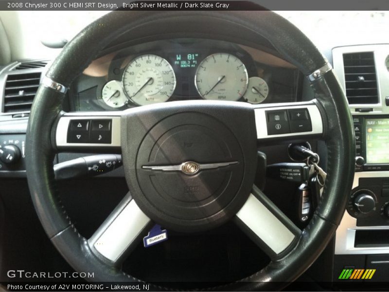 Bright Silver Metallic / Dark Slate Gray 2008 Chrysler 300 C HEMI SRT Design