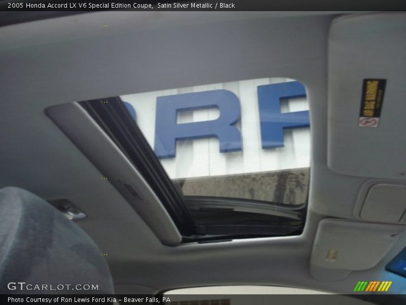 Satin Silver Metallic / Black 2005 Honda Accord LX V6 Special Edition Coupe