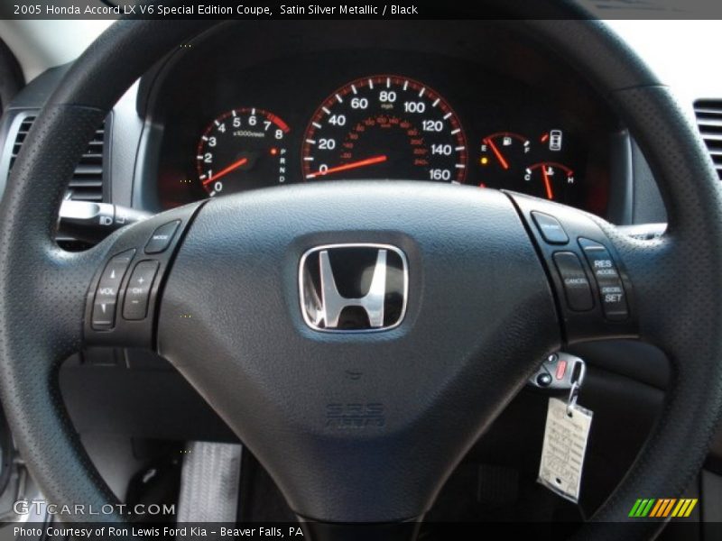 Satin Silver Metallic / Black 2005 Honda Accord LX V6 Special Edition Coupe