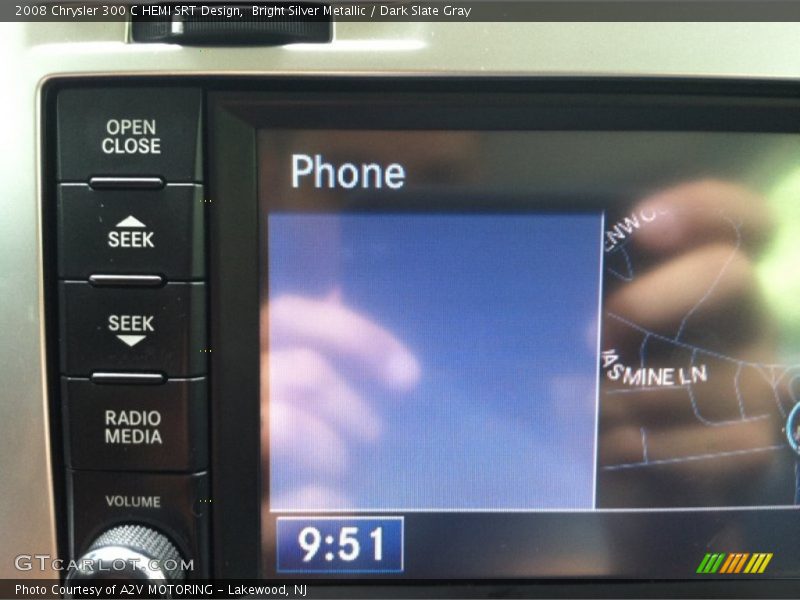 Bright Silver Metallic / Dark Slate Gray 2008 Chrysler 300 C HEMI SRT Design