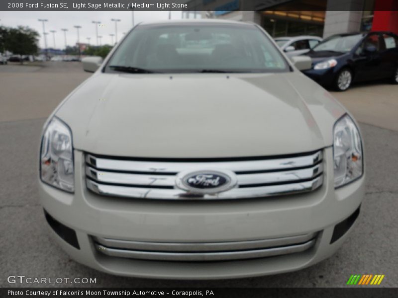 Light Sage Metallic / Medium Light Stone 2008 Ford Fusion SE