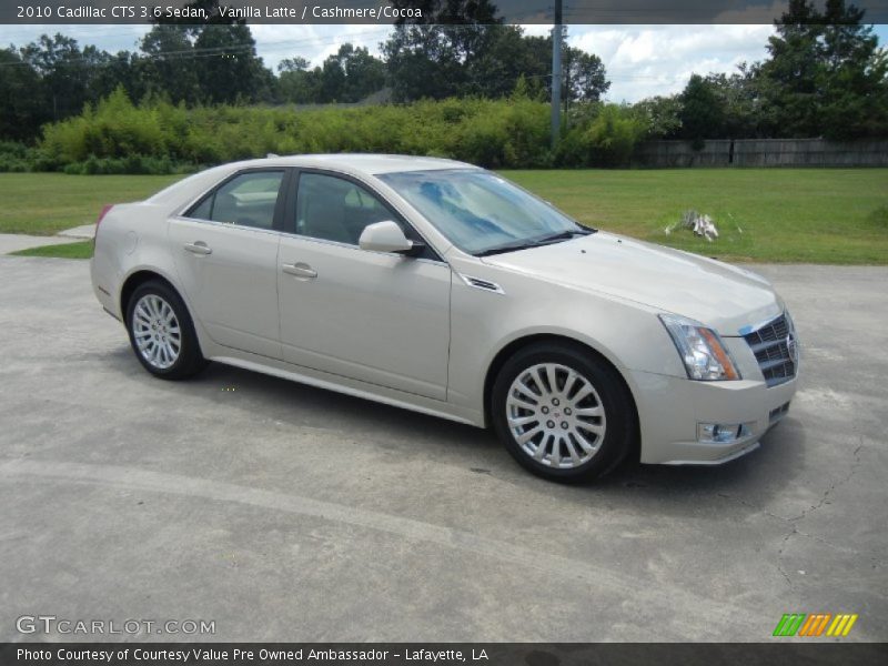 Vanilla Latte / Cashmere/Cocoa 2010 Cadillac CTS 3.6 Sedan