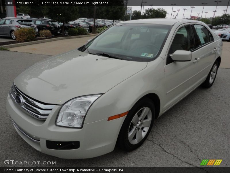 Light Sage Metallic / Medium Light Stone 2008 Ford Fusion SE