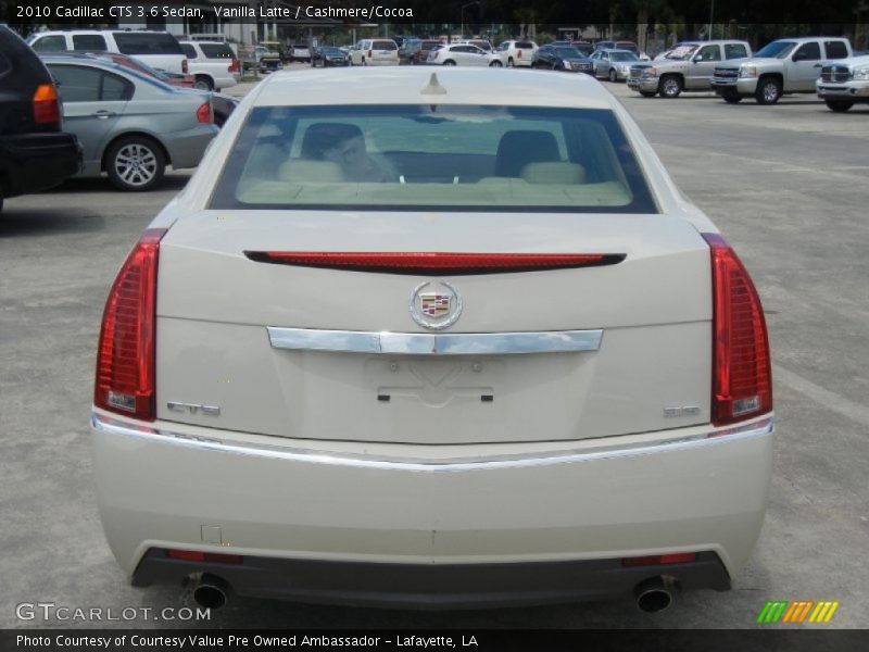 Vanilla Latte / Cashmere/Cocoa 2010 Cadillac CTS 3.6 Sedan