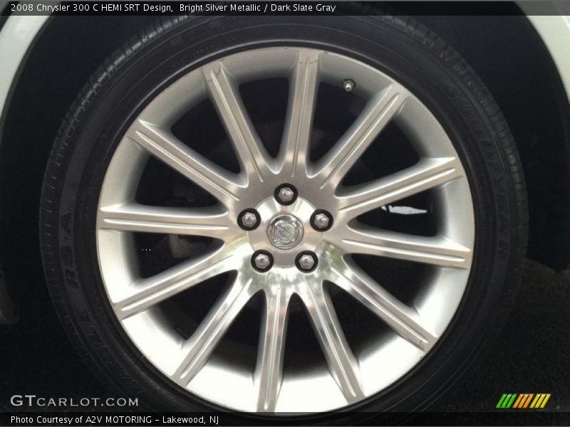 Bright Silver Metallic / Dark Slate Gray 2008 Chrysler 300 C HEMI SRT Design