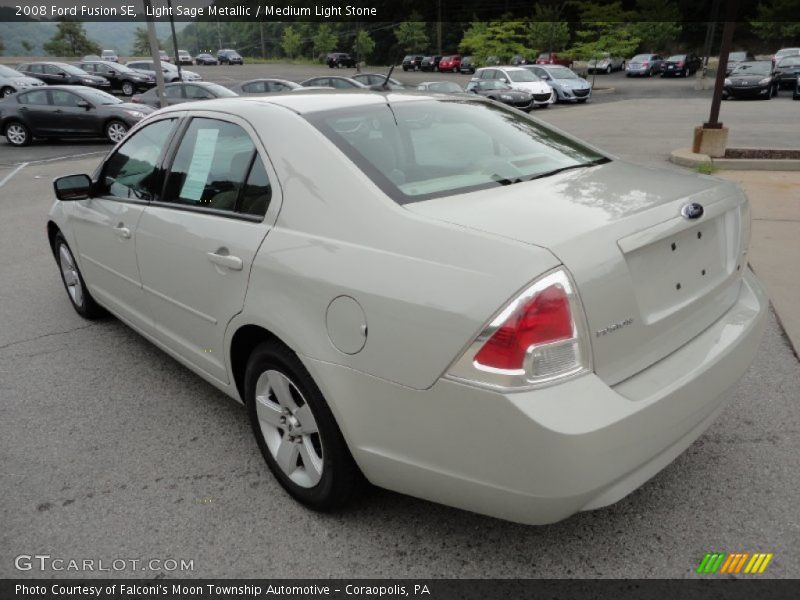 Light Sage Metallic / Medium Light Stone 2008 Ford Fusion SE