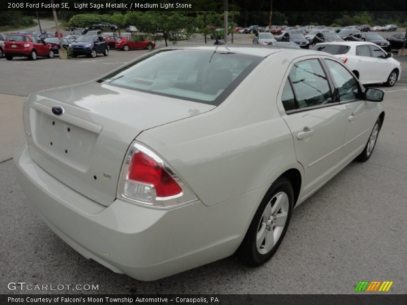 Light Sage Metallic / Medium Light Stone 2008 Ford Fusion SE