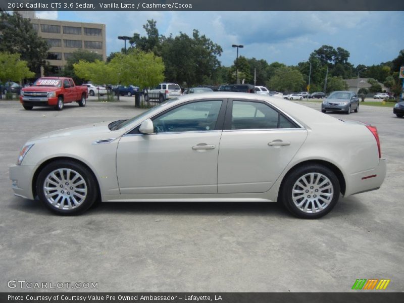Vanilla Latte / Cashmere/Cocoa 2010 Cadillac CTS 3.6 Sedan