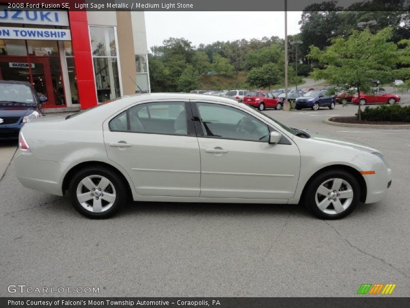 Light Sage Metallic / Medium Light Stone 2008 Ford Fusion SE