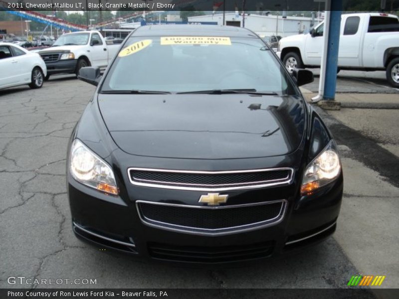 Black Granite Metallic / Ebony 2011 Chevrolet Malibu LT