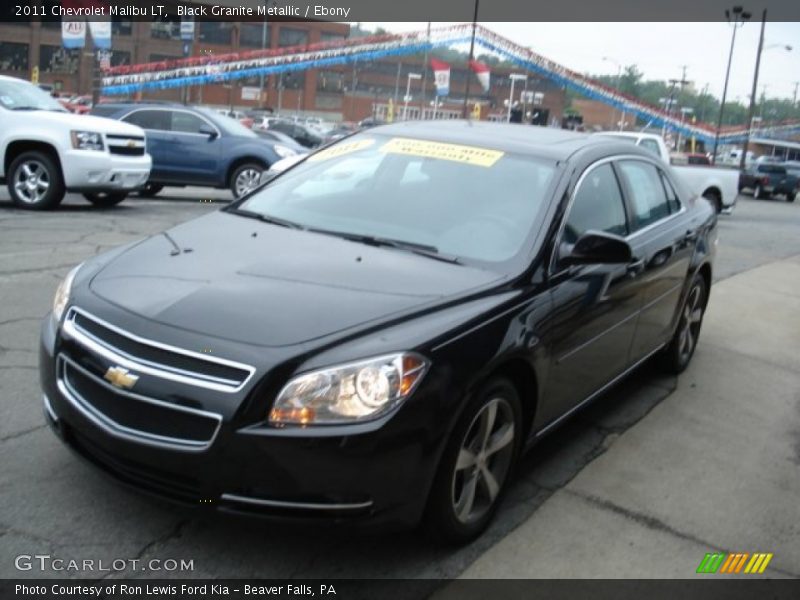 Black Granite Metallic / Ebony 2011 Chevrolet Malibu LT
