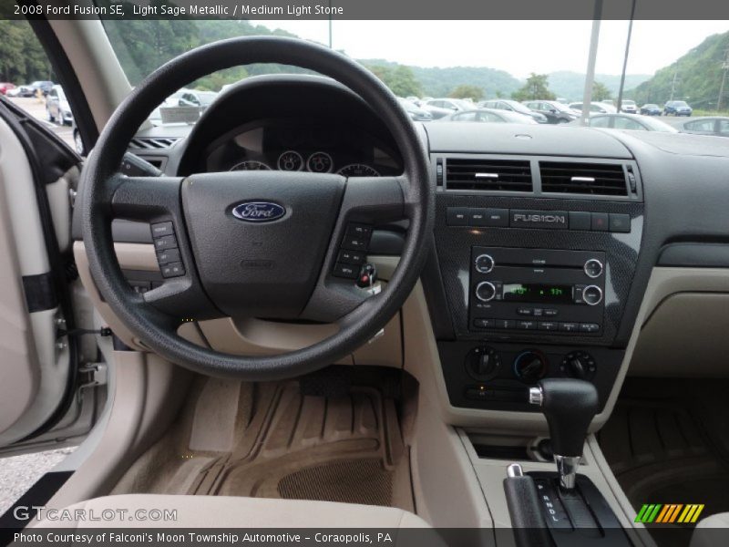 Light Sage Metallic / Medium Light Stone 2008 Ford Fusion SE