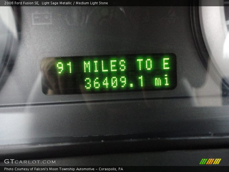 Light Sage Metallic / Medium Light Stone 2008 Ford Fusion SE