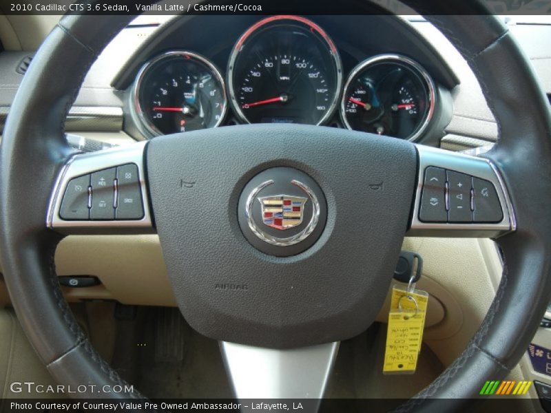 Vanilla Latte / Cashmere/Cocoa 2010 Cadillac CTS 3.6 Sedan