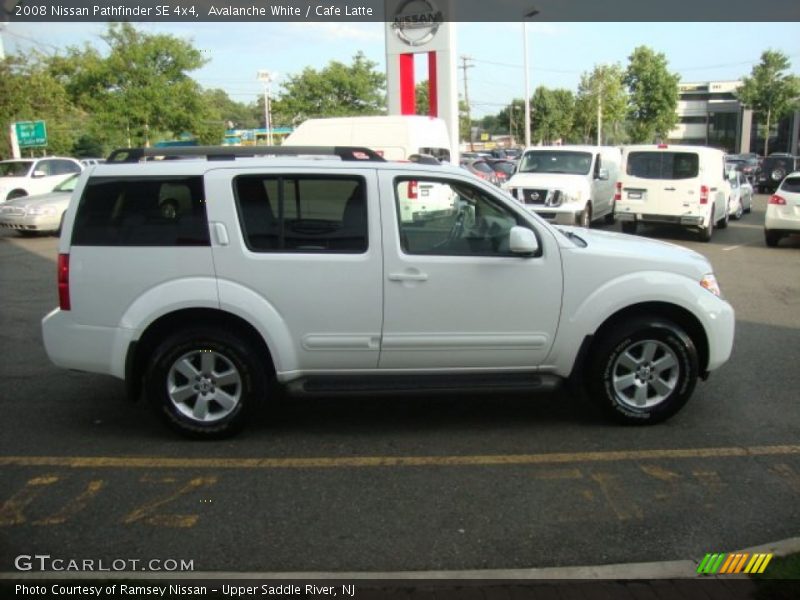 Avalanche White / Cafe Latte 2008 Nissan Pathfinder SE 4x4