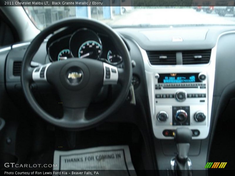 Black Granite Metallic / Ebony 2011 Chevrolet Malibu LT