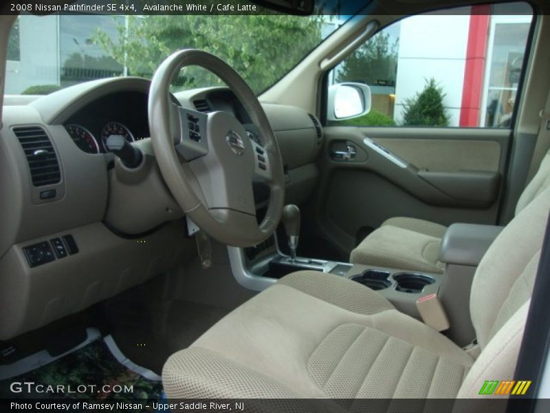 Avalanche White / Cafe Latte 2008 Nissan Pathfinder SE 4x4