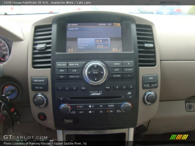Avalanche White / Cafe Latte 2008 Nissan Pathfinder SE 4x4