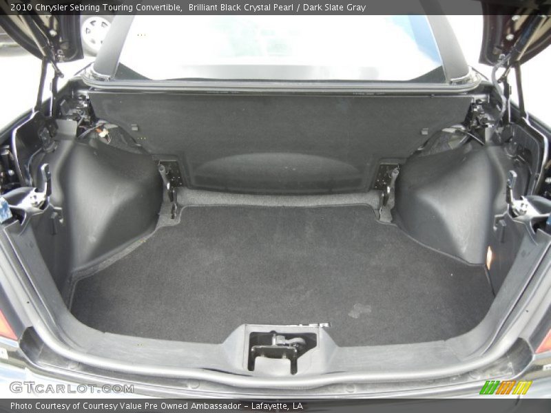 Brilliant Black Crystal Pearl / Dark Slate Gray 2010 Chrysler Sebring Touring Convertible