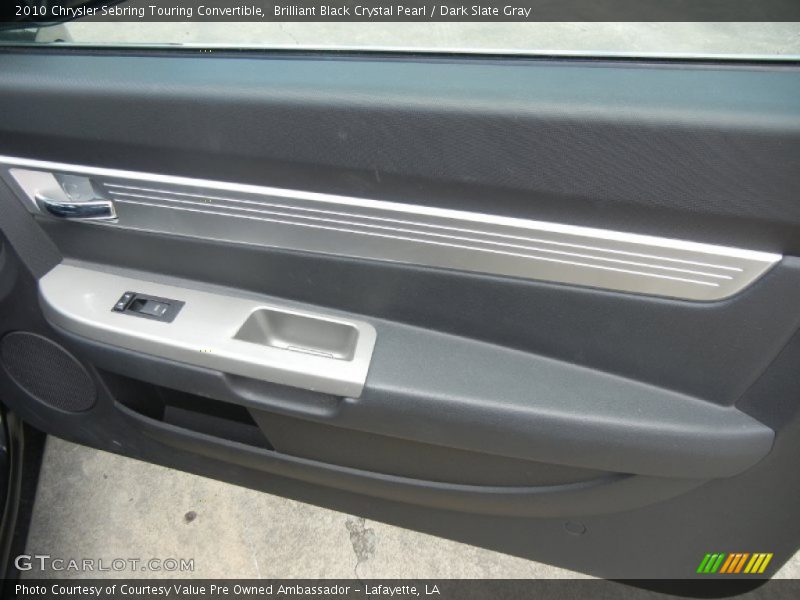 Brilliant Black Crystal Pearl / Dark Slate Gray 2010 Chrysler Sebring Touring Convertible