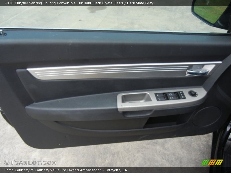 Brilliant Black Crystal Pearl / Dark Slate Gray 2010 Chrysler Sebring Touring Convertible