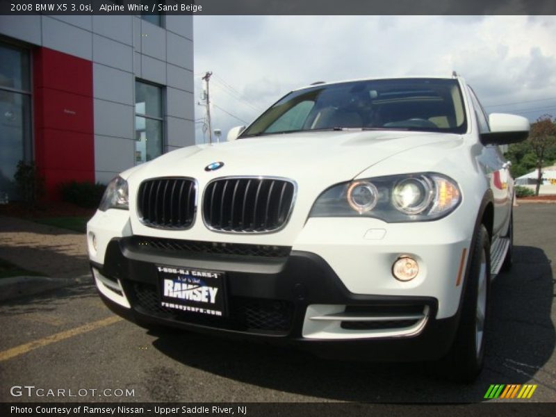 Alpine White / Sand Beige 2008 BMW X5 3.0si