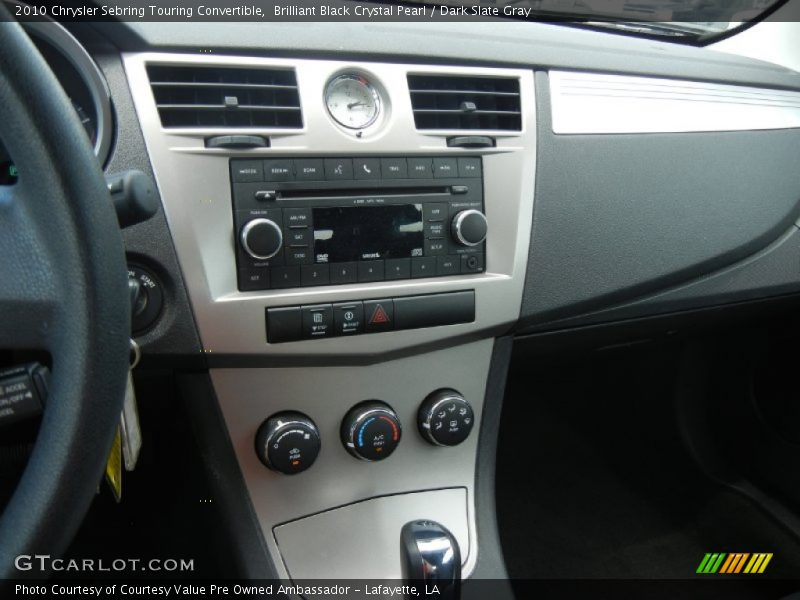 Brilliant Black Crystal Pearl / Dark Slate Gray 2010 Chrysler Sebring Touring Convertible