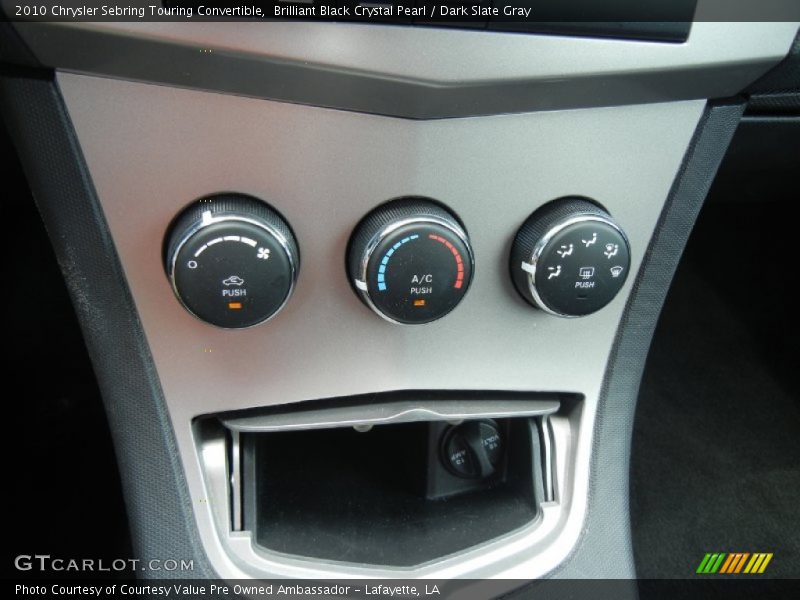 Brilliant Black Crystal Pearl / Dark Slate Gray 2010 Chrysler Sebring Touring Convertible
