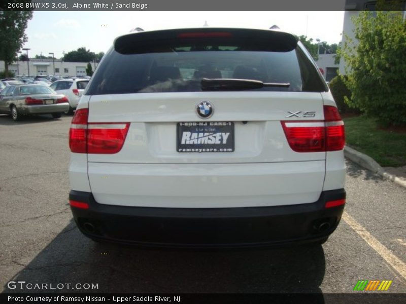 Alpine White / Sand Beige 2008 BMW X5 3.0si