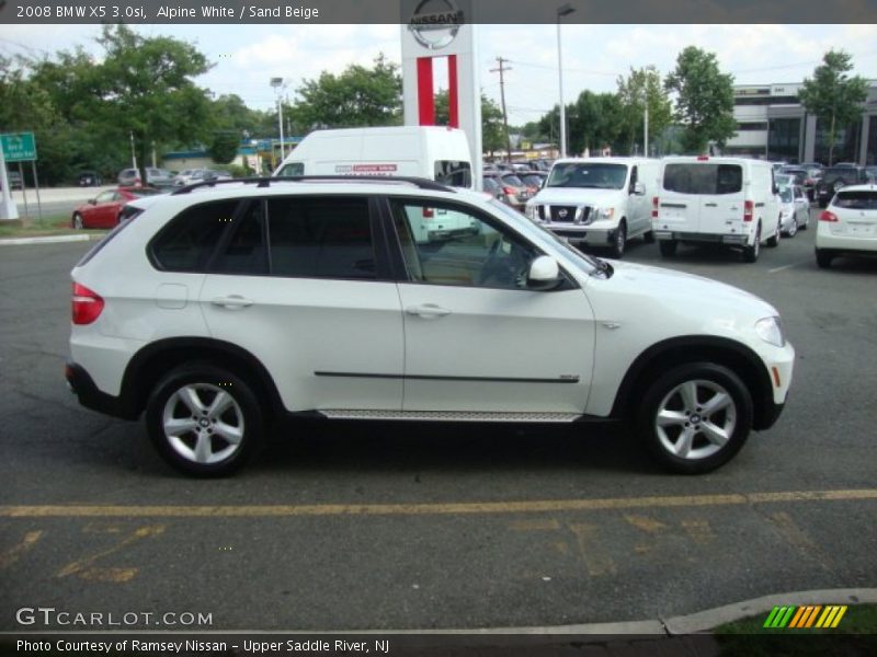 Alpine White / Sand Beige 2008 BMW X5 3.0si