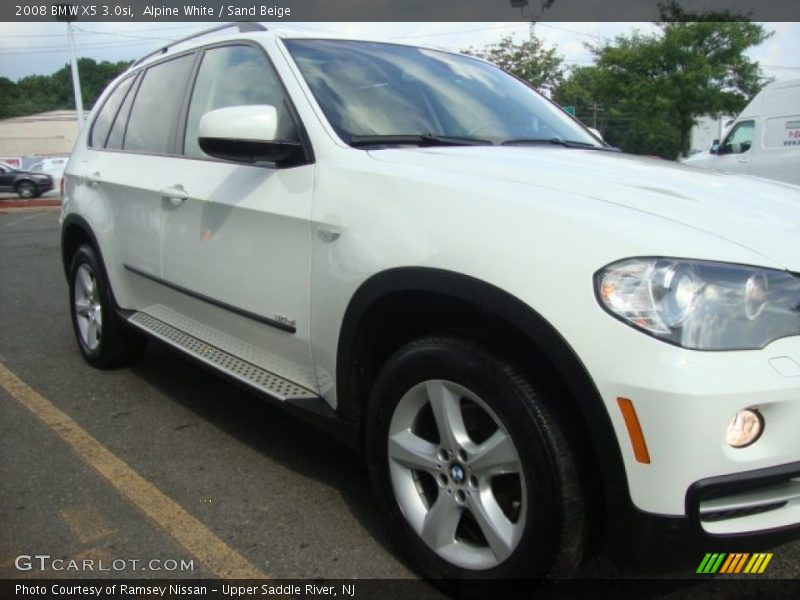Alpine White / Sand Beige 2008 BMW X5 3.0si