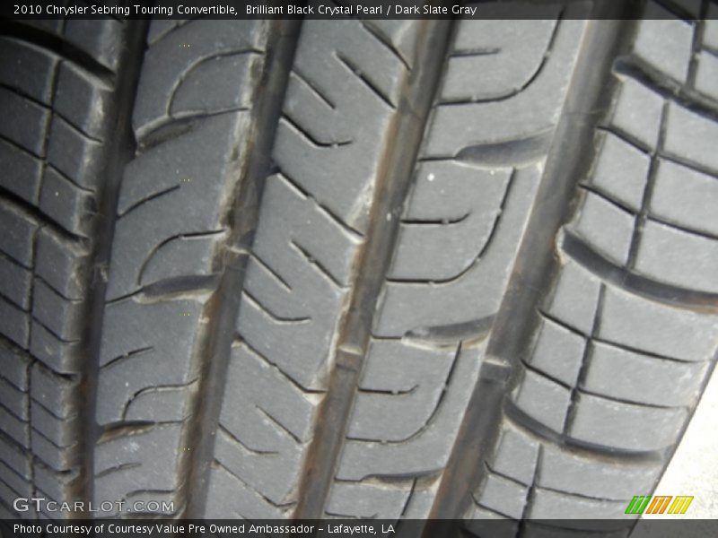 Brilliant Black Crystal Pearl / Dark Slate Gray 2010 Chrysler Sebring Touring Convertible