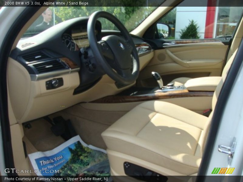 Alpine White / Sand Beige 2008 BMW X5 3.0si