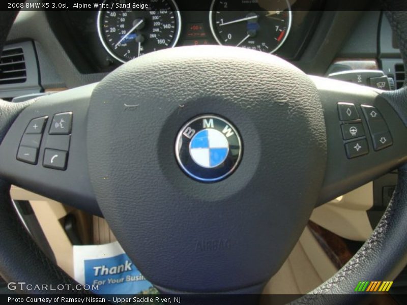 Alpine White / Sand Beige 2008 BMW X5 3.0si