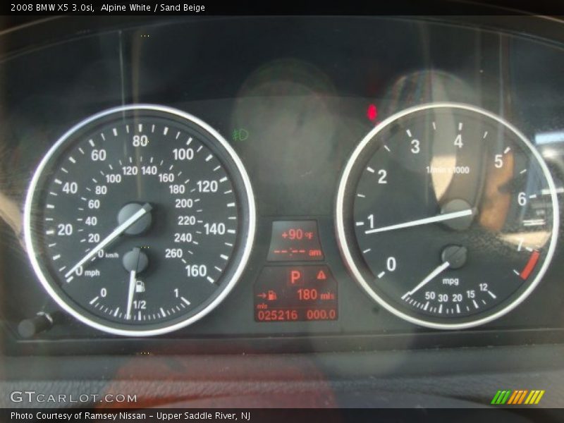 Alpine White / Sand Beige 2008 BMW X5 3.0si