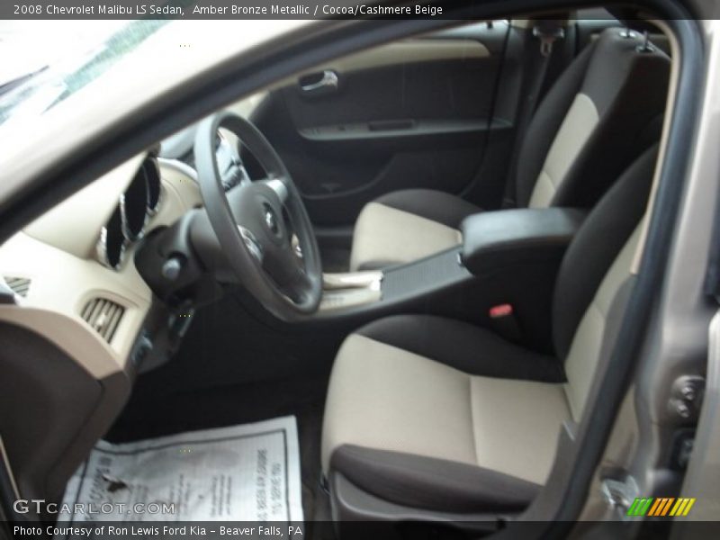 Amber Bronze Metallic / Cocoa/Cashmere Beige 2008 Chevrolet Malibu LS Sedan