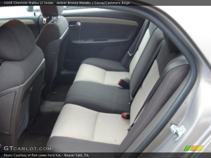Amber Bronze Metallic / Cocoa/Cashmere Beige 2008 Chevrolet Malibu LS Sedan