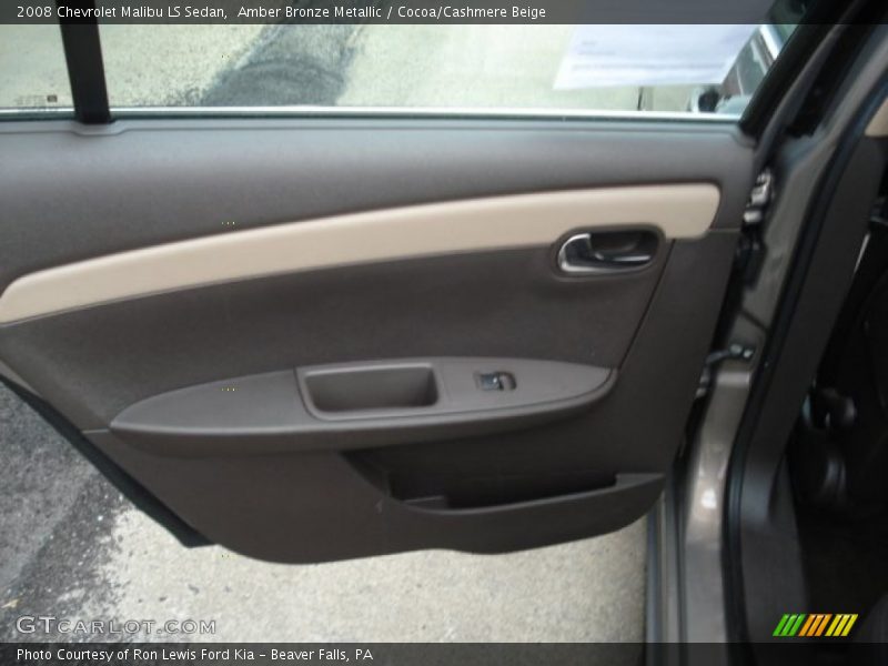 Amber Bronze Metallic / Cocoa/Cashmere Beige 2008 Chevrolet Malibu LS Sedan