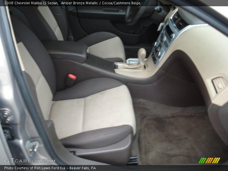 Amber Bronze Metallic / Cocoa/Cashmere Beige 2008 Chevrolet Malibu LS Sedan
