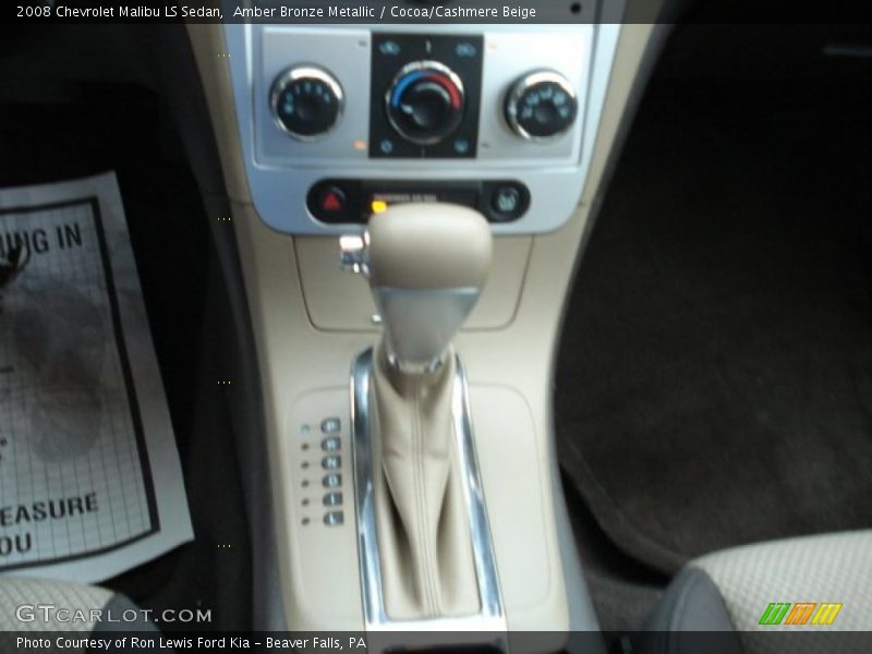 Amber Bronze Metallic / Cocoa/Cashmere Beige 2008 Chevrolet Malibu LS Sedan