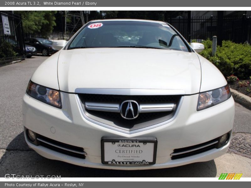 White Diamond Pearl / Ebony 2008 Acura TL 3.2