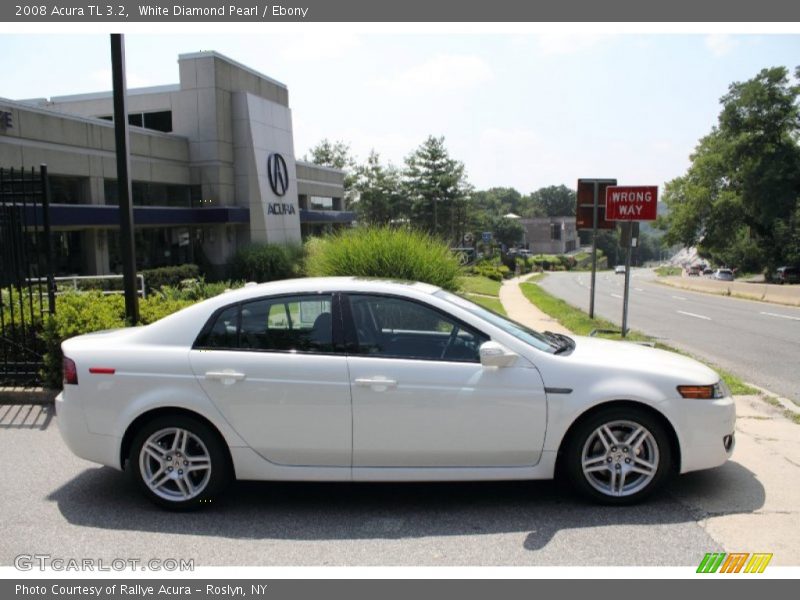 White Diamond Pearl / Ebony 2008 Acura TL 3.2