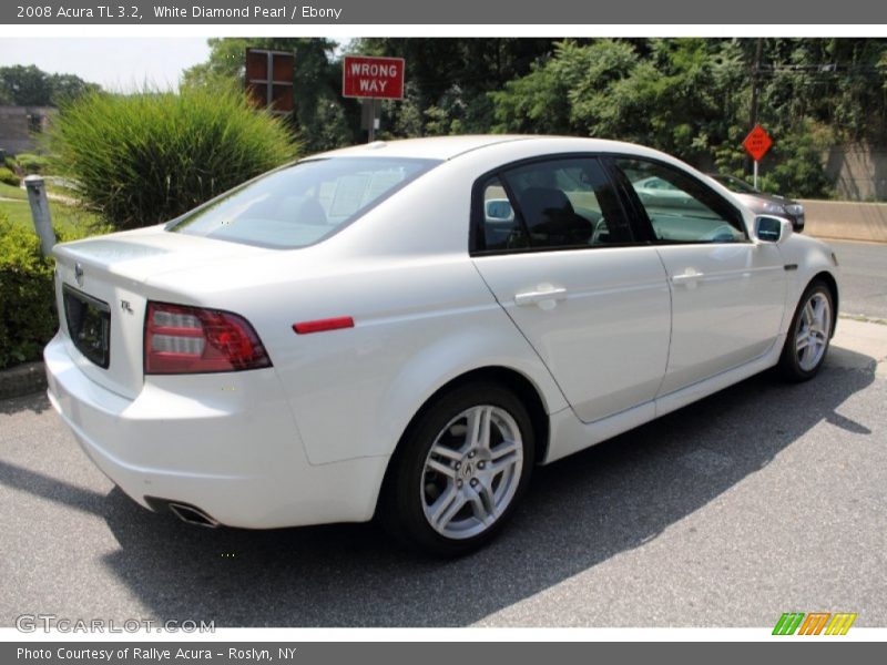 White Diamond Pearl / Ebony 2008 Acura TL 3.2