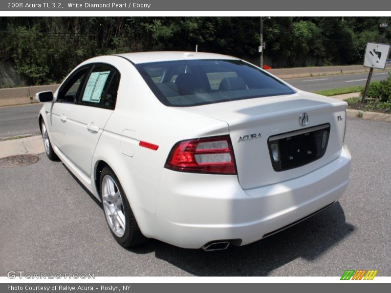 White Diamond Pearl / Ebony 2008 Acura TL 3.2
