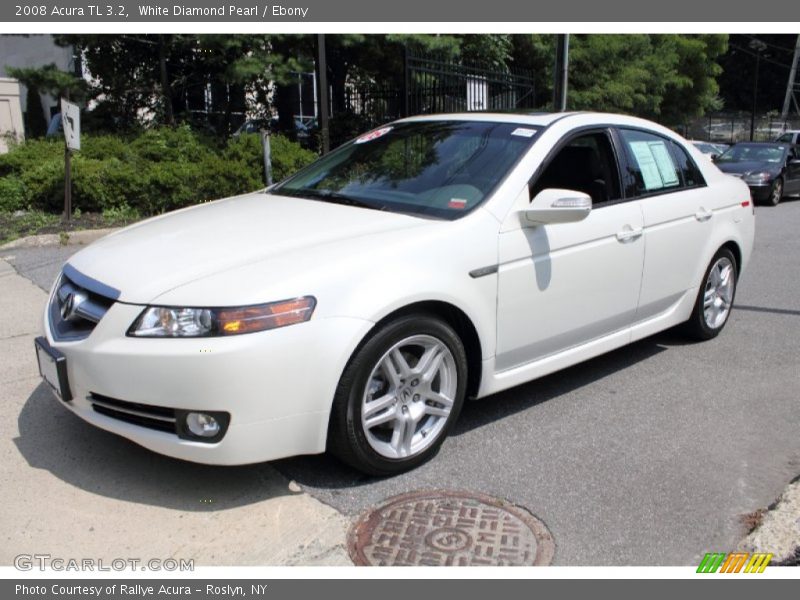 White Diamond Pearl / Ebony 2008 Acura TL 3.2