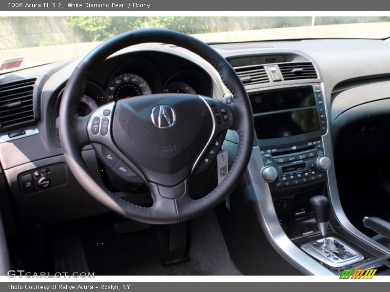 White Diamond Pearl / Ebony 2008 Acura TL 3.2